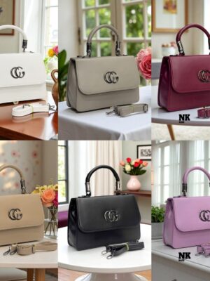 NK Premium PU Leather Handbag for Women | Stylish Sling & Shoulder Bag with Detachable Strap