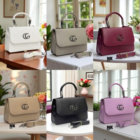 NK Premium PU Leather Handbag for Women | Stylish Sling & Shoulder Bag with Detachable Strap