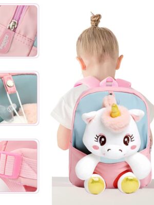 Kids Cartoon Backpack with 3D Cute Charms for Boys & Girls