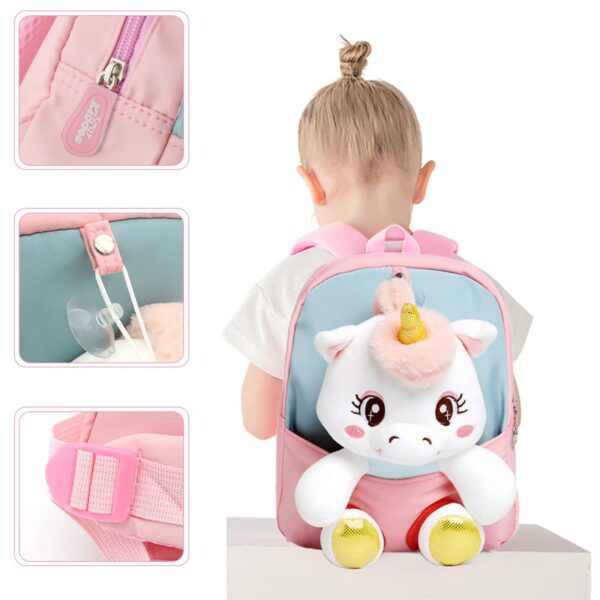 Kids Cartoon Backpack with 3D Cute Charms for Boys & Girls