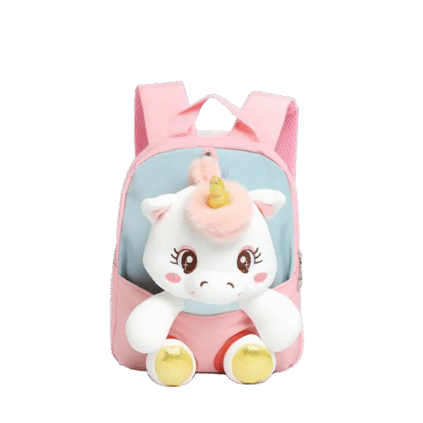 Kids Cartoon Backpack with 3D Cute Charms for Boys & Girls