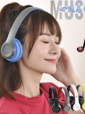 P47 head-mounted wireless Bluetooth headset cross-border mobile phone computer universal spot noise reduction strong stereo retro style