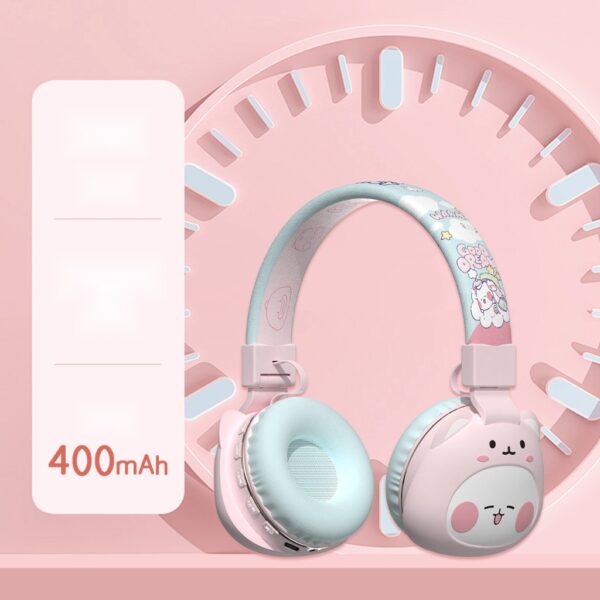 Wireless Bluetooth Headphones for Kids – Safe Sound Cartoon Design