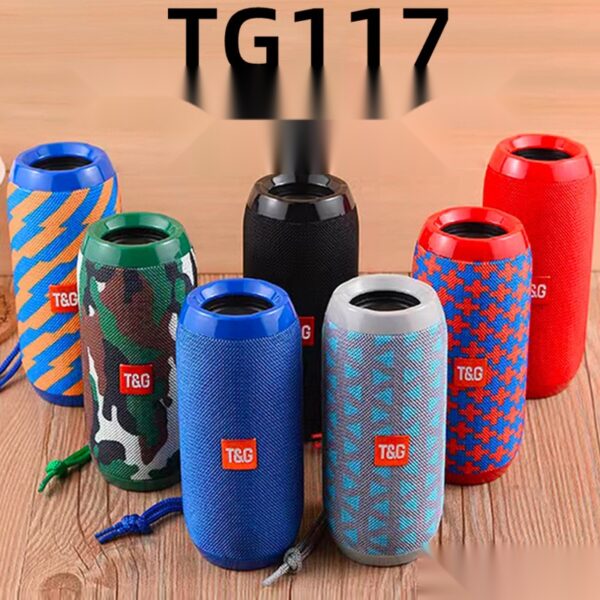 Cross-border explosive TG117 bluetooth speaker plug-in card portable fabric speaker TWS wireless bluetooth subwoofer