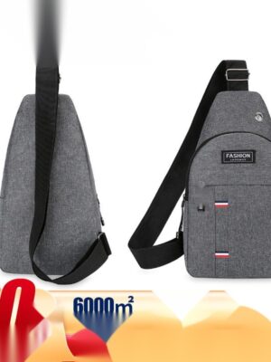 New chest bag men's bag shoulder Messenger bag casual diagonal cross bag Oxford cloth chest diagonal bag tide small men's bag