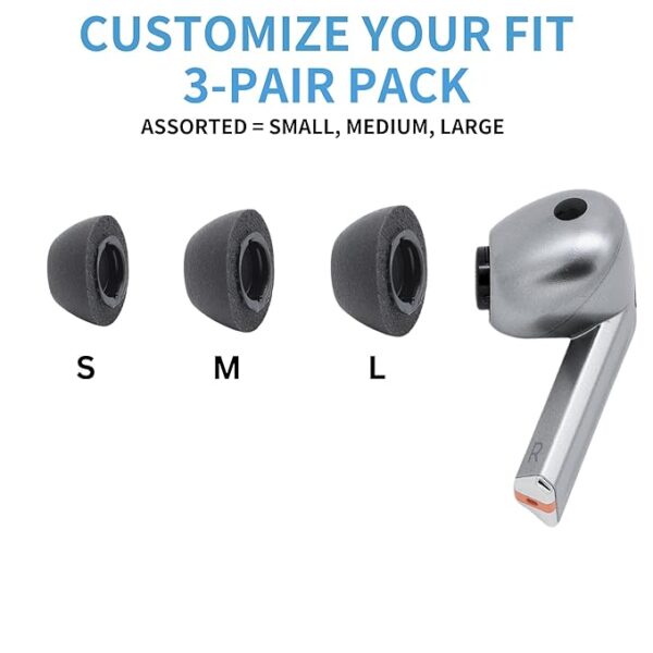 Metallic Grey - Premium Wireless Bluetooth Earbuds with Charging Case