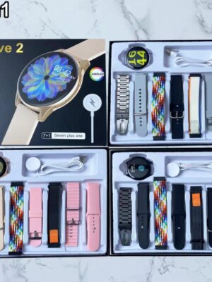 Active 2 Smartwatch with AMOLED Display | 7-in-1 Strap Combo