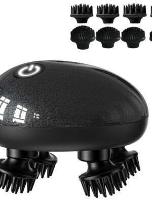 New Portable Scalp Massager Deep Cleansing Stress Relaxation IPX7 Waterproof Rechargeable Head Massager