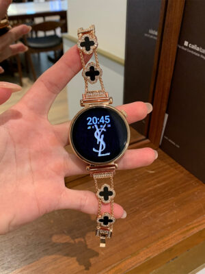 Applicable to Huawei GT5 strap GT5PRO clover chain watch4 metal GT4 watch GT3 2 women's strap