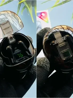 Z-Pro Black Wireless Earbuds with LED Display & High-Resolution Audio