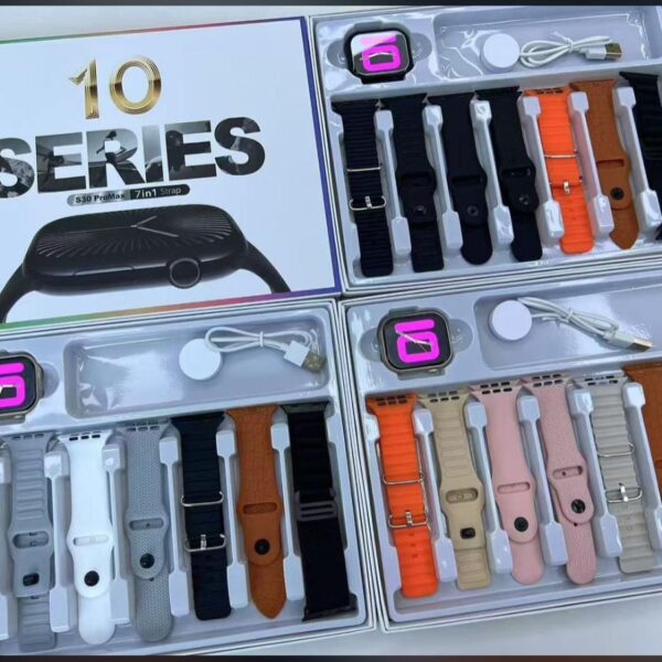 Series 10 Smart Watch S30 Pro Max with 7-in-1 Strap Combo