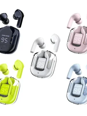 Wireless Earbuds with LED Battery Display & Charging Case