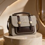 Vintage Canvas Satchel Bag for Women | Top Handle + Strap