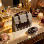 Vintage Canvas Satchel Bag for Women | Top Handle + Strap